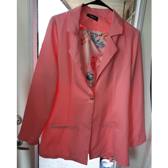 2pc Peach Multicolor Shorts Set XL - Picture 5 of 5